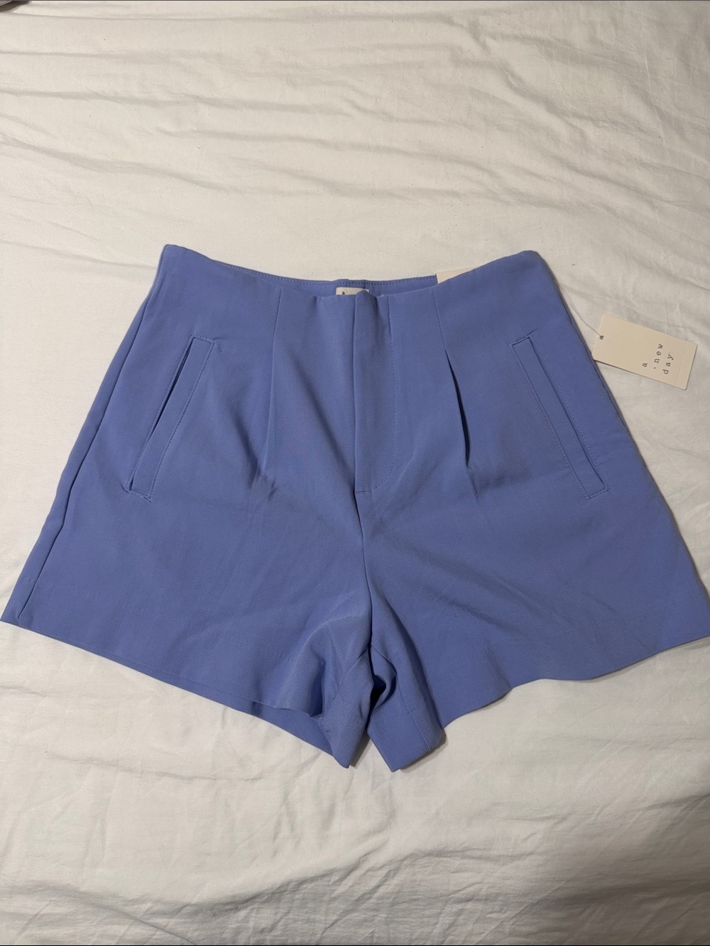 A NEW DAY Midi Periwinkle Womens Tailored Shorts NWT